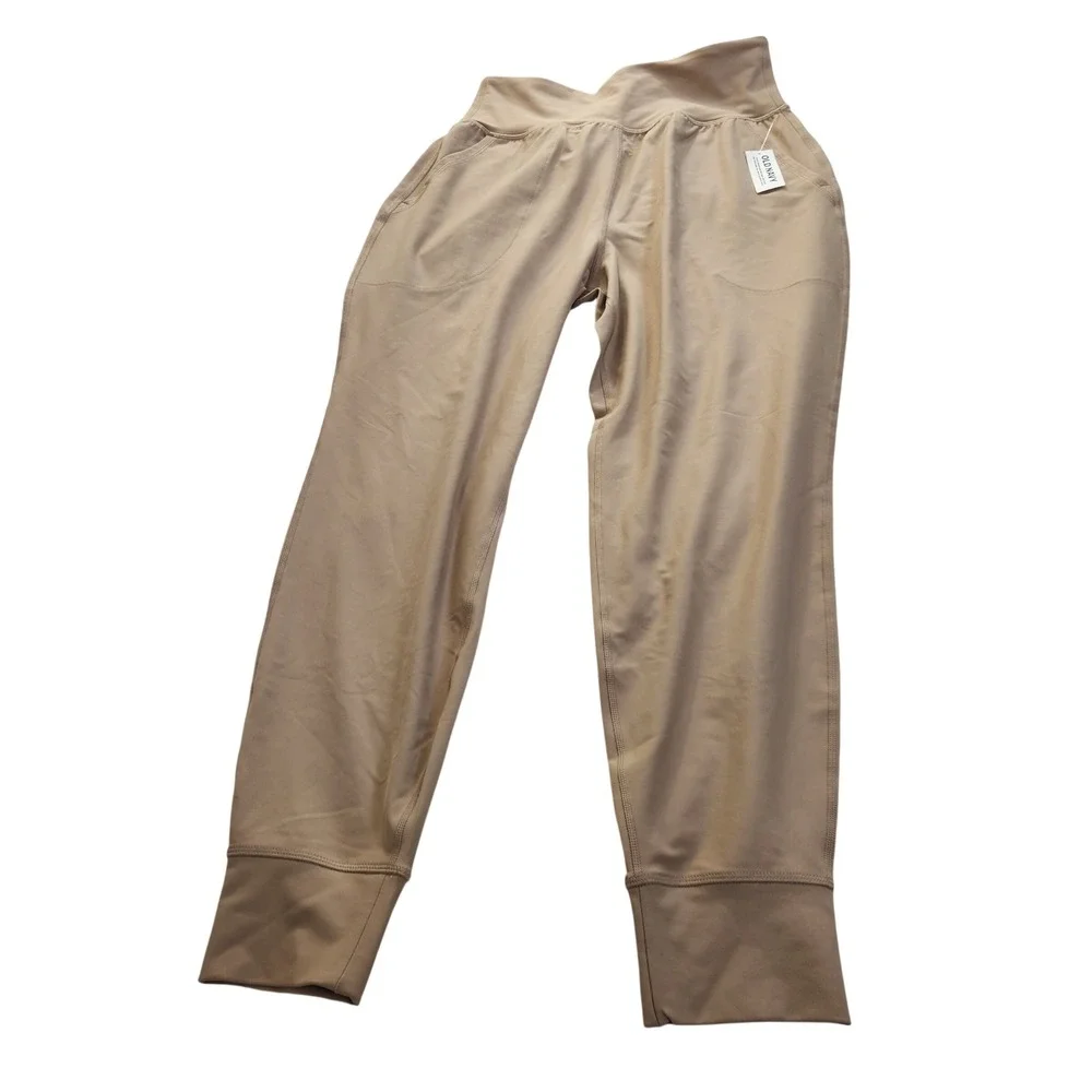 NEW Old Navy Active Powersoft High-Rise Jogger Ankle Pants Tan Womens Medium NWT